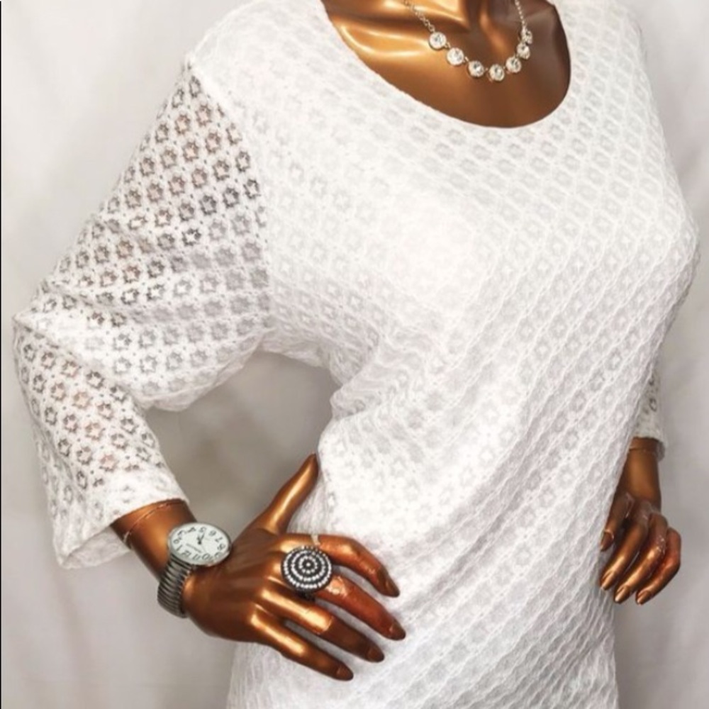 White lace tunic
